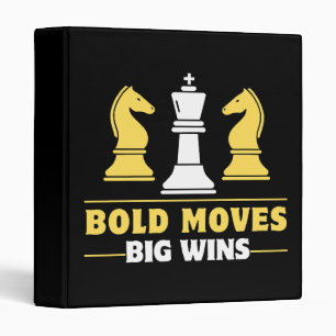 Chess - Bold moves, big wins 3 Ring Binder