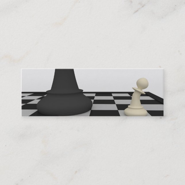 Chess bookmark business card (Front)