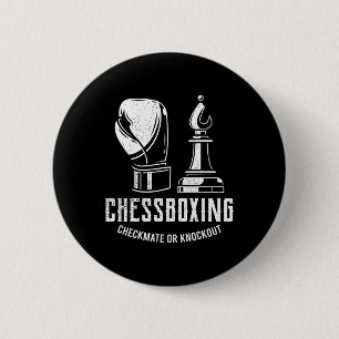 Chess Boxing I Chess Player Boxer Button