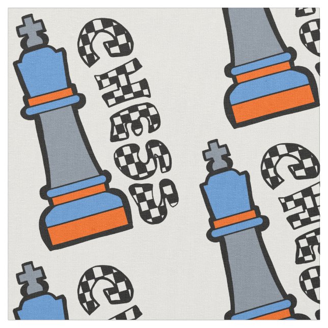 chess boy  fabric (Close Up)