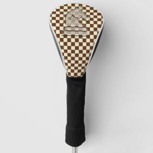 Chess Brown-Beige #1 Golf Head Cover