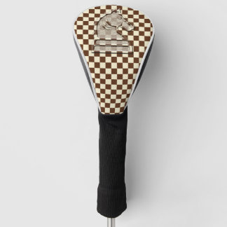 Chess Brown-Beige #1 Golf Head Cover