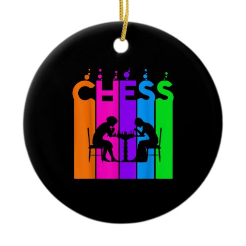 Chess Bubble Hobby And Sport Gift Idea Ceramic Ornament