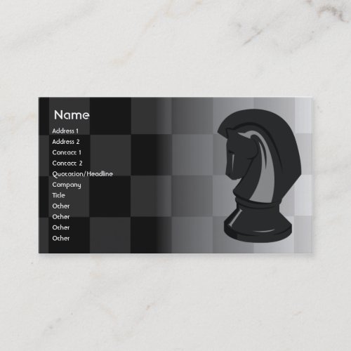 Chess - Business Business Card Template