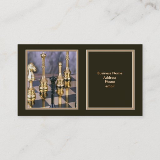 Customizable Chess Business Card
