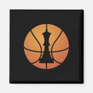 Chess Bysketbyll Gift Fun For Game Board King Chec Magnet