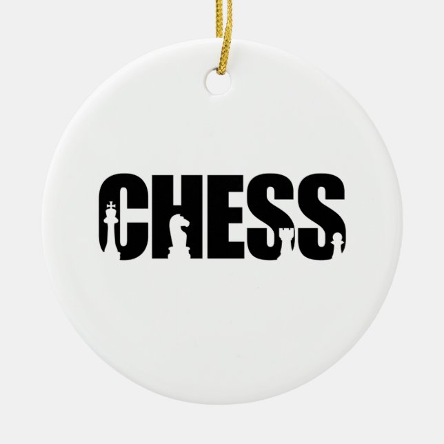 Chess Ceramic Ornament (Front)