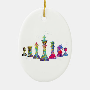 Chess Ceramic Ornament