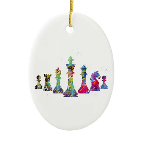 Chess Ceramic Ornament