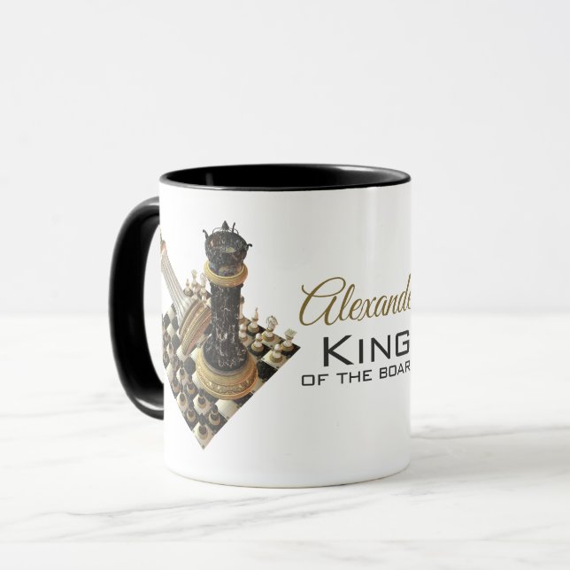 Chess Champion Chess Board Mug (Front Left)