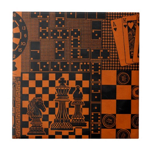 chess checkers dominos dominoes ceramic tile