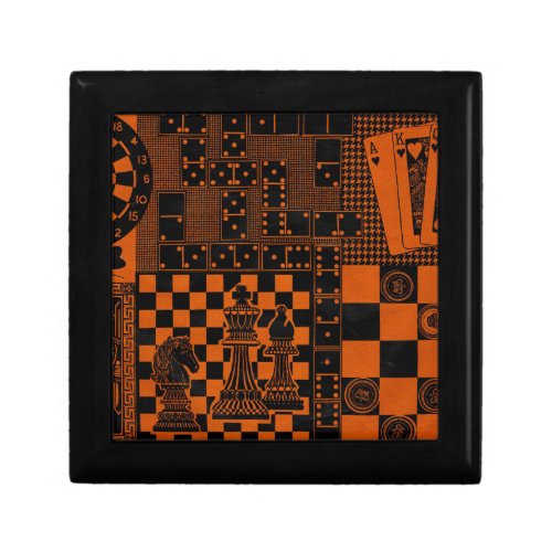 chess checkers dominos dominoes jewelry box
