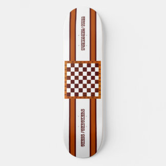 chess / checkers skateboard deck
