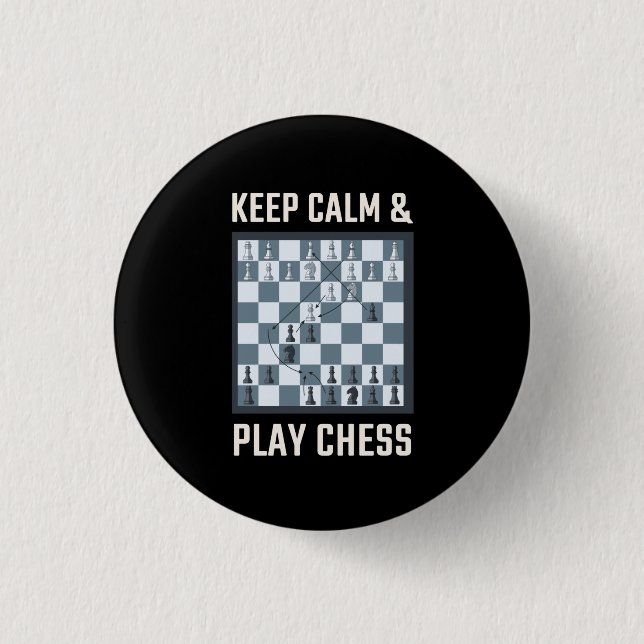 Chess Chess Board Chess Player Button (Front)
