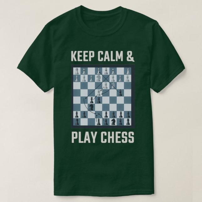 Chess Chess Board Chess Player  T-Shirt (Design Front)