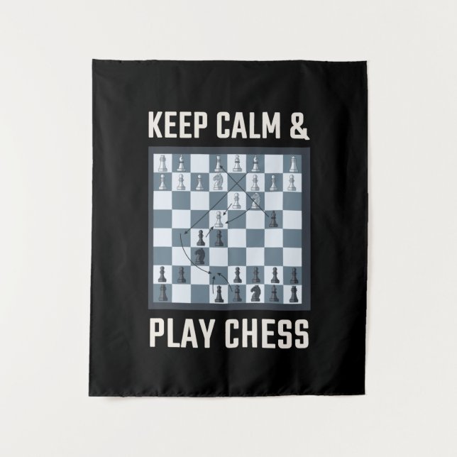 Chess Chess Board Chess Player Tapestry (Front)
