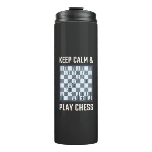 Chess Chess Board Chess Player Thermal Tumbler