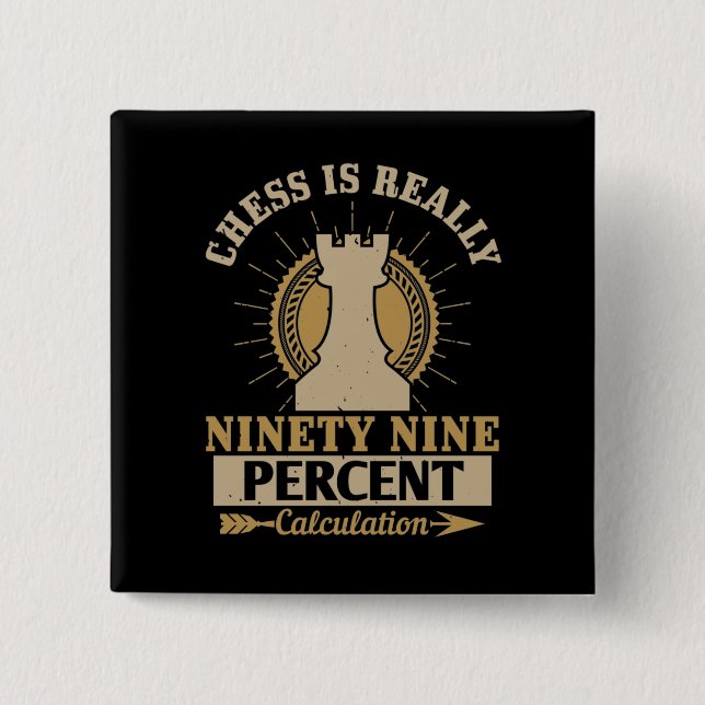 Chess - Chess is really 99% Calculation Button (Front)