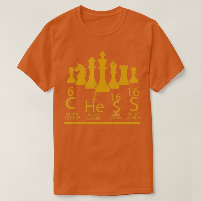 Chess Chess Periodic Table Elements Chess Player G T-Shirt (Design Front)