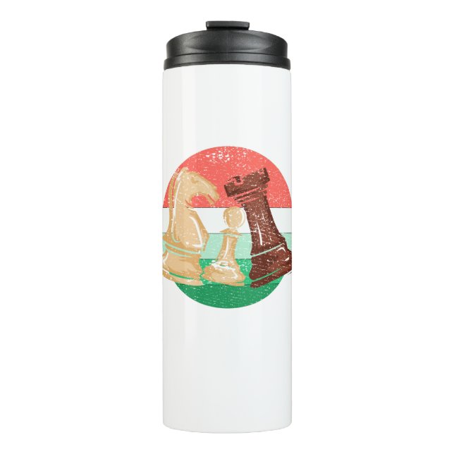Chess - Chess Pieces Chess Player Gift Thermal Tumbler (Front)