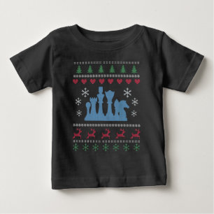Chess - Chess Pieces Ugly Christmas Baby T-Shirt