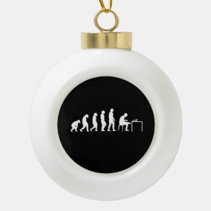 Chess Chess Player Ceramic Ball Christmas Ornament