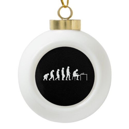 Chess Chess Player Ceramic Ball Christmas Ornament