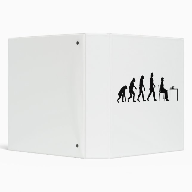 Chess - Chess Player Evolution 3 Ring Binder (Background)