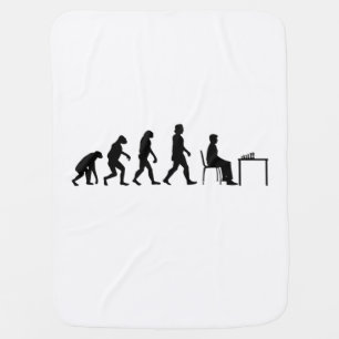 Chess - Chess Player Evolution Baby Blanket
