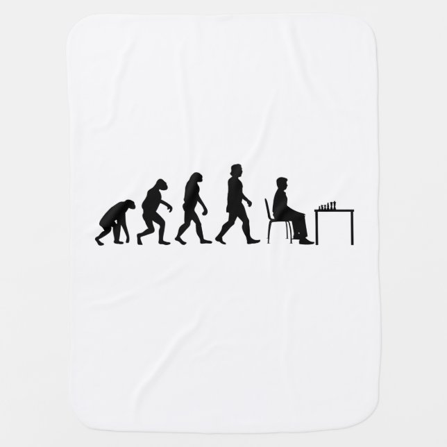Chess - Chess Player Evolution Baby Blanket (Front)
