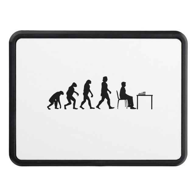 Chess - Chess Player Evolution Hitch Cover (Front)