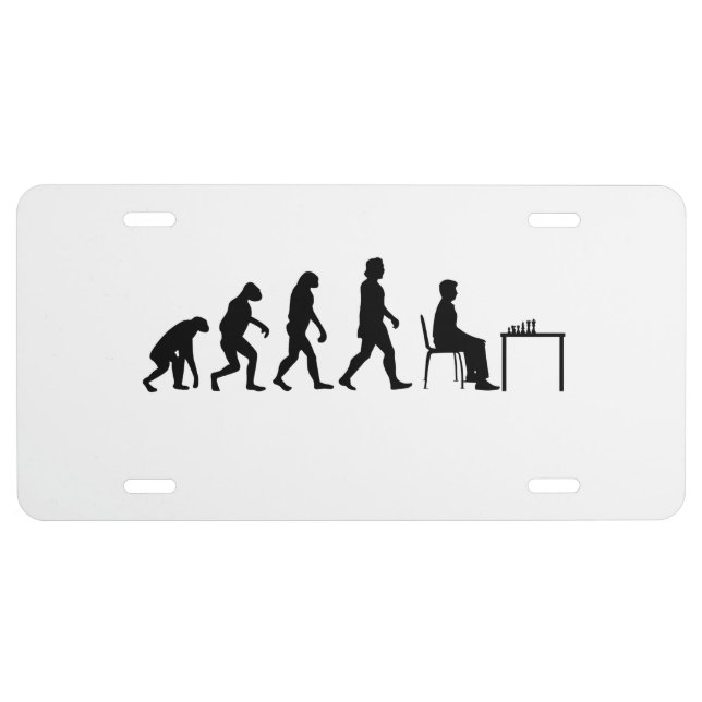 Chess - Chess Player Evolution License Plate (Front)