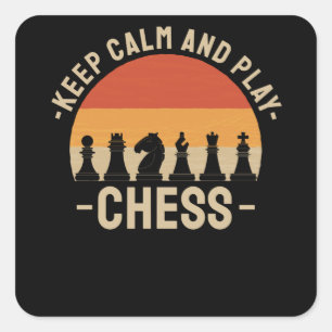 Chess Chess Player Square Sticker