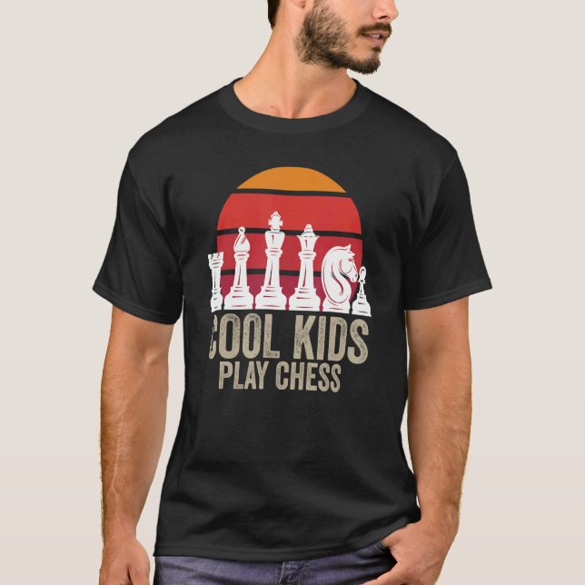 Chess Chessboxing Chess Masters Cool Kids Play Che T-Shirt (Front)