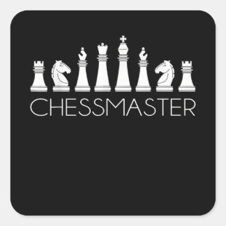 Chess - Chessmaster Square Sticker