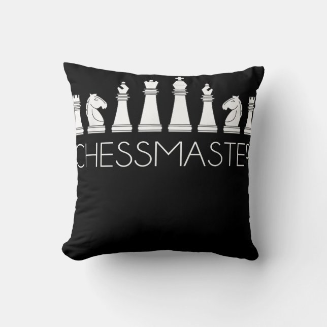 Chess  - Chessmaster Throw Pillow (Front)