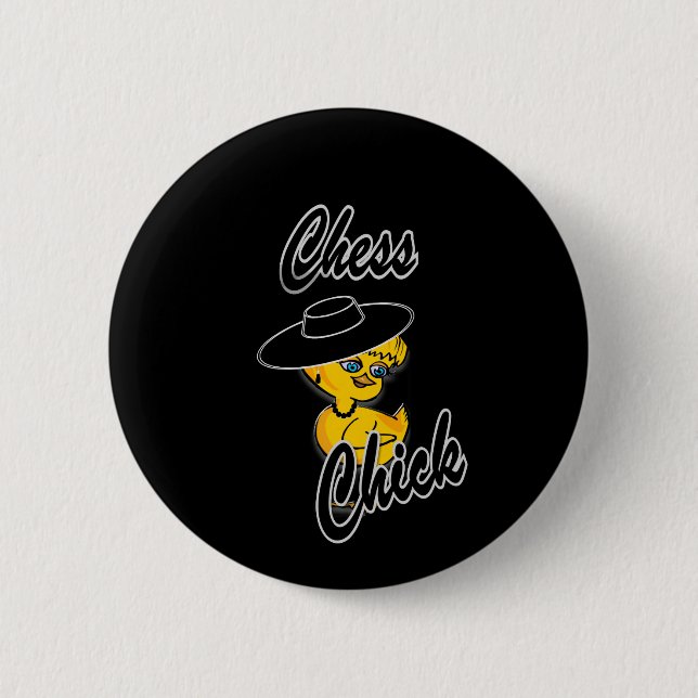Chess Chick #4 Button (Front)