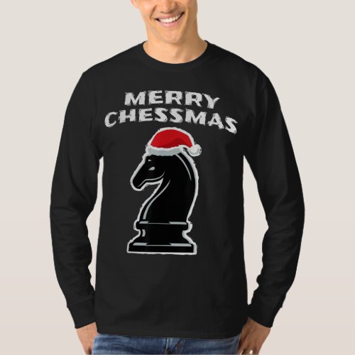 Chess Christmas Gift Merry Chessmas Funny Knight T_Shirt
