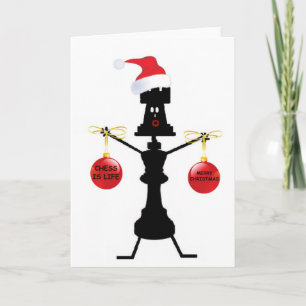 Chess Christmas Holiday Card