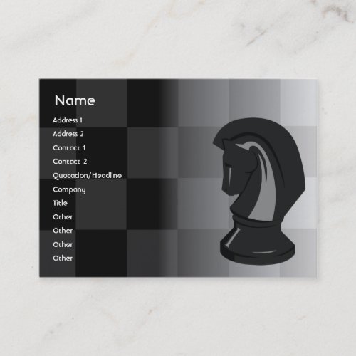 Chess - Chubby Business Card Template