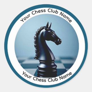 Chess Classic Round Sticker