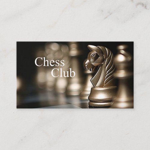 Chess Club Business Card