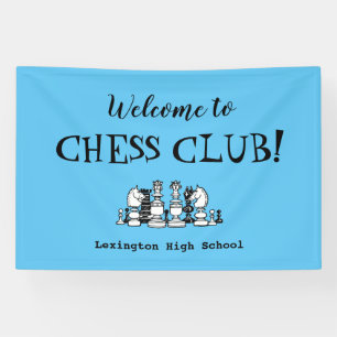 Chess Club Custom Wall Banner