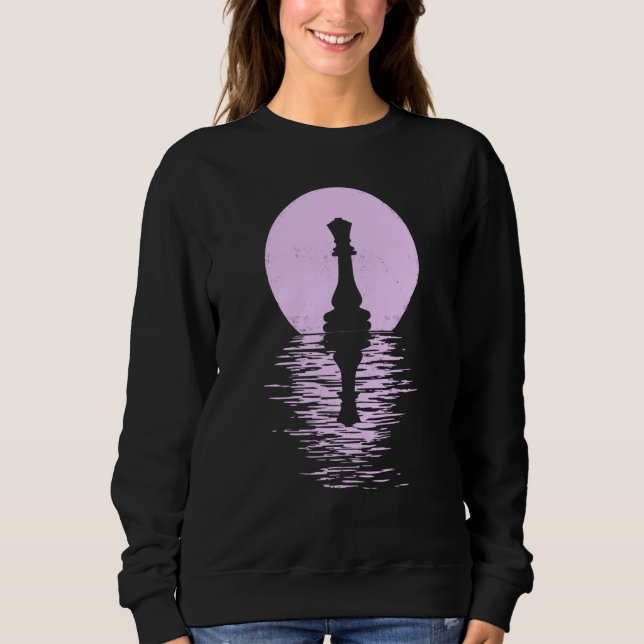 Chess Club Game King Queen Horse chess piece men + Sweatshirt (Front)