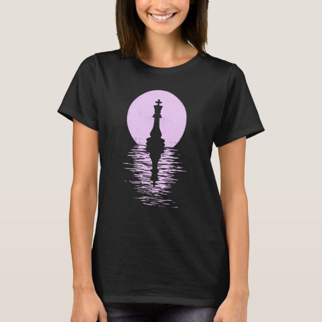 Chess Club Game King Queen Horse chess piece men + T-Shirt (Front)