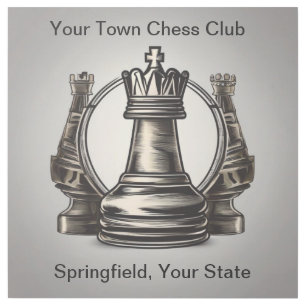 Chess Club Logo Gallery Wrap