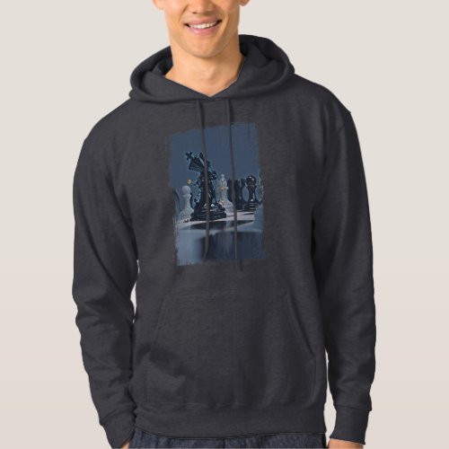 Chess _ Cool Blue photograph Grunge Texture Hoodie