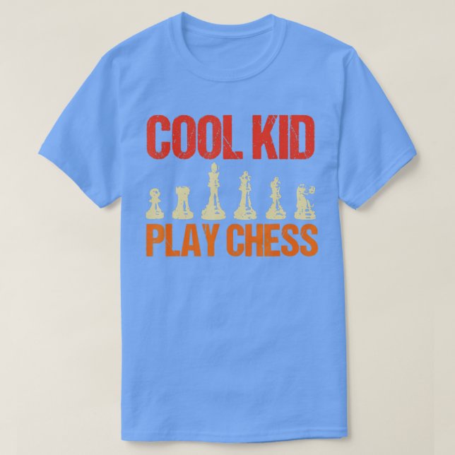 Chess Cool Kids Funny Vintage Chess Master Club Ch T-Shirt (Design Front)