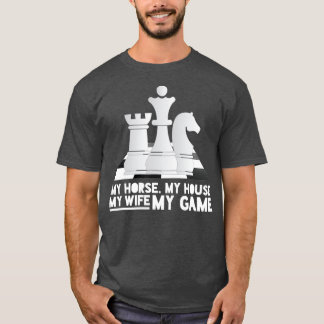 Chess Costume King Queen Bishop  Chess Player T-Shirt