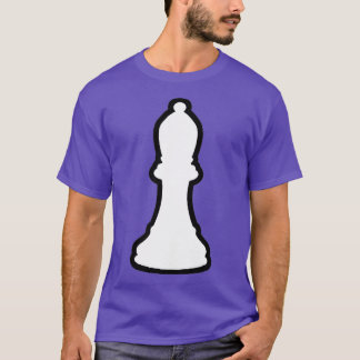 chess costumes white bishop silhouette costume T-Shirt